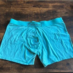 Calvin Klein XL aqua boxer briefs